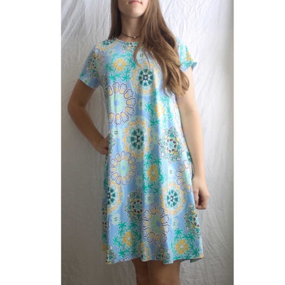 Crown and ivy // summer dress // blue